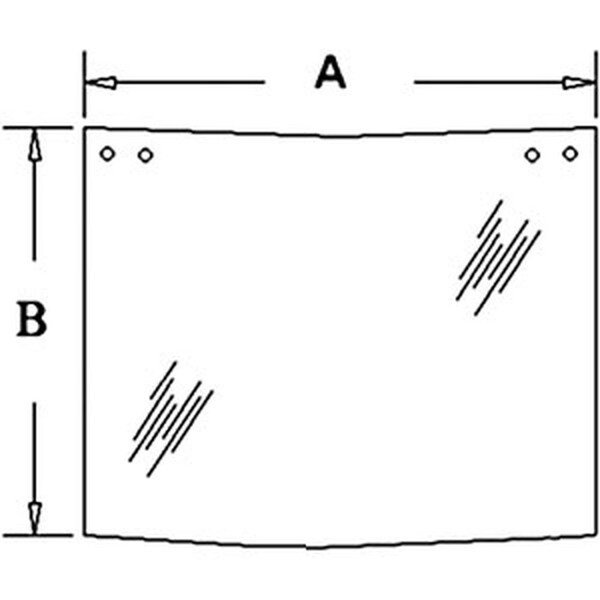 Aftermarket Rear Upper Window Glass D129967 - main